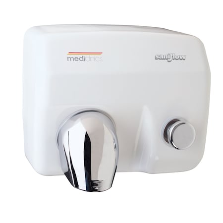 Saniflow PUSH-BUTTON HAND DRYER - WHITE E88-UL